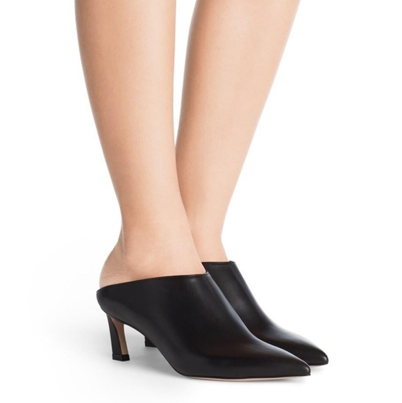 Stuart Weitzman Mira Mules Black - Picture 1 of 10